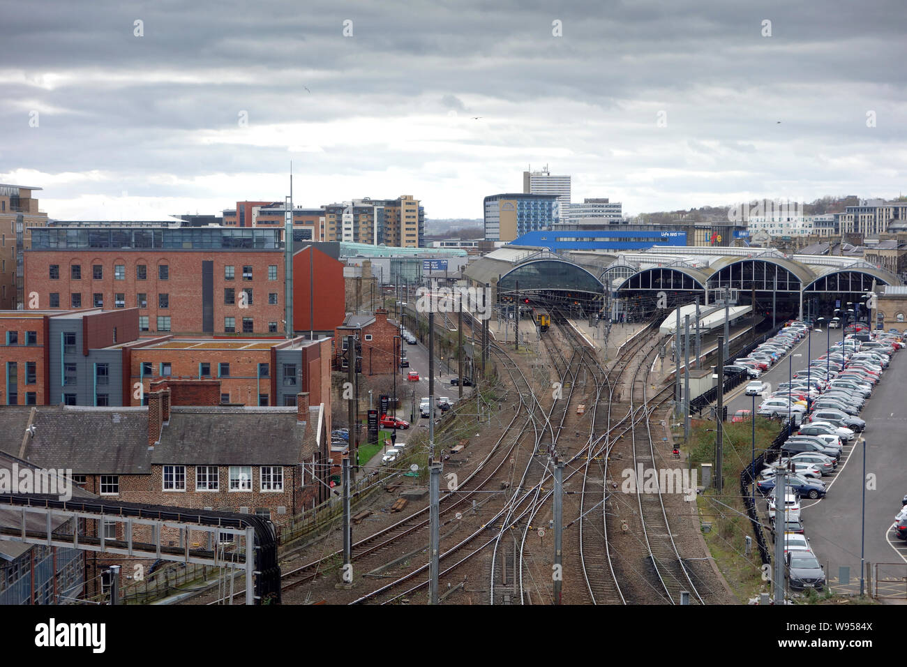 Central Station, Newcastle - Upon - Tyne Stock Photo