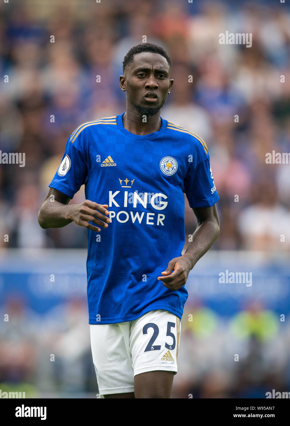 Wilfred Ndidi of Leicester City during the Premier League match between Leicester City and Wolverhampton Wanderers at the King Power Stadium, Leiceste Stock Photo
