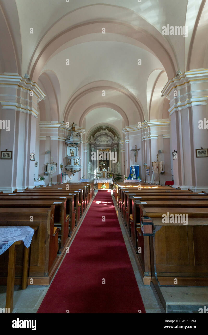 Interior of the St Stephen church in Domos, Hungary Stock Photo Alamy
