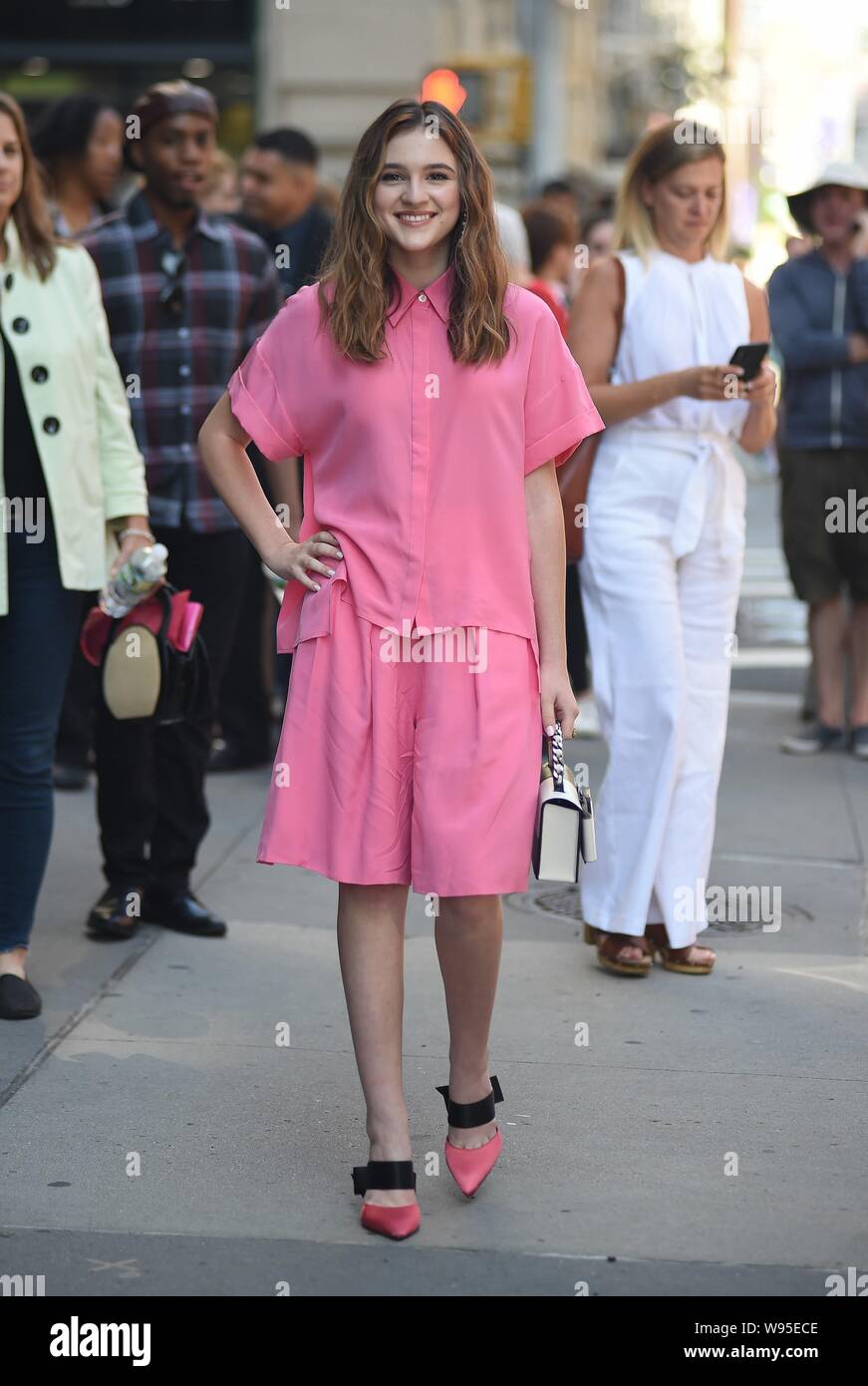 New York Ny Usa 12th Aug 2019 Emma Nelson Out And About For Celebrity Candids Mon New York Ny August 12 2019 Credit Kristin Callahan Everett Collection Alamy Live News Stock Photo Alamy