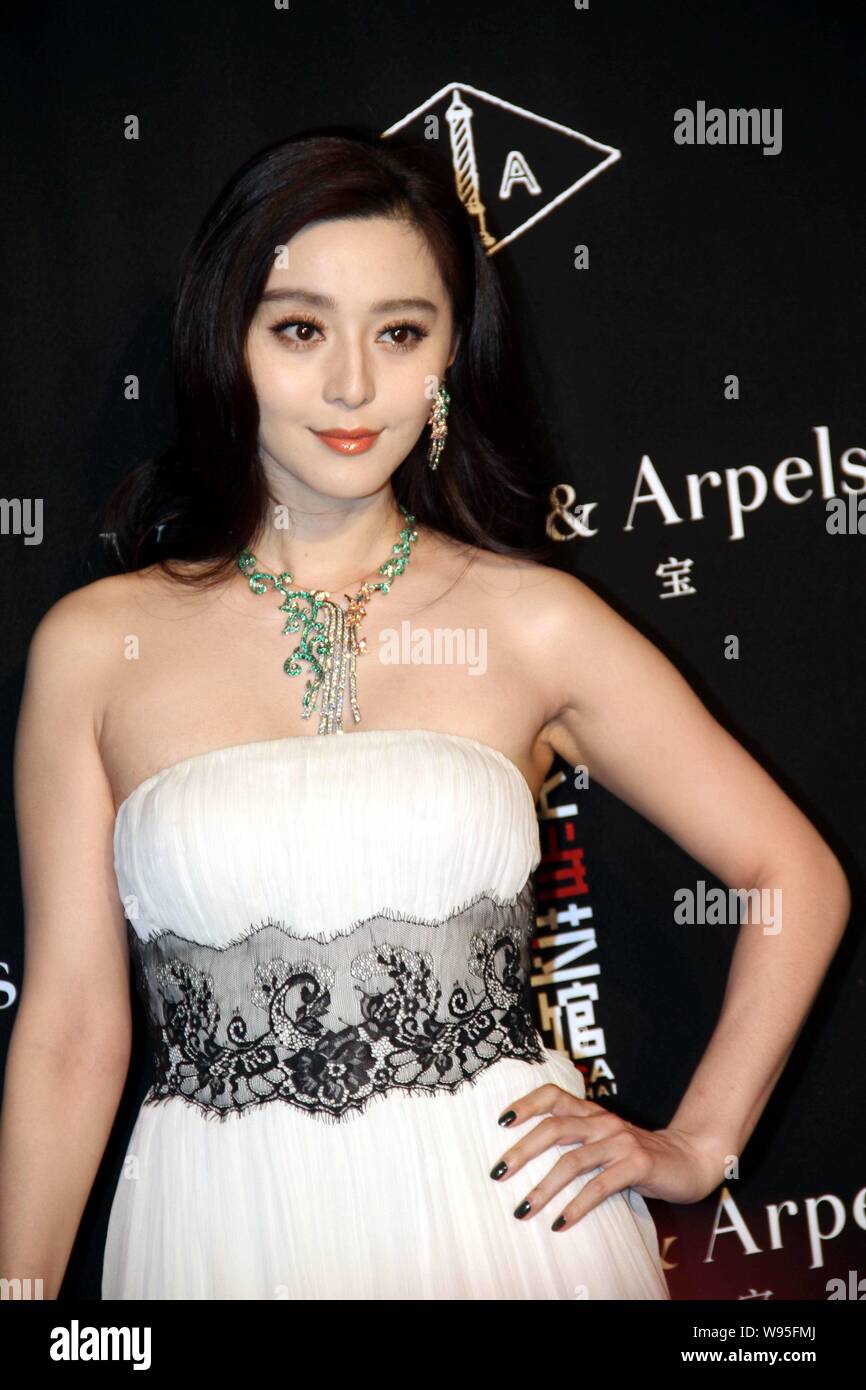 Chinese actress Fan Bingbing is pictured during a Van Cleef & Arpels 
