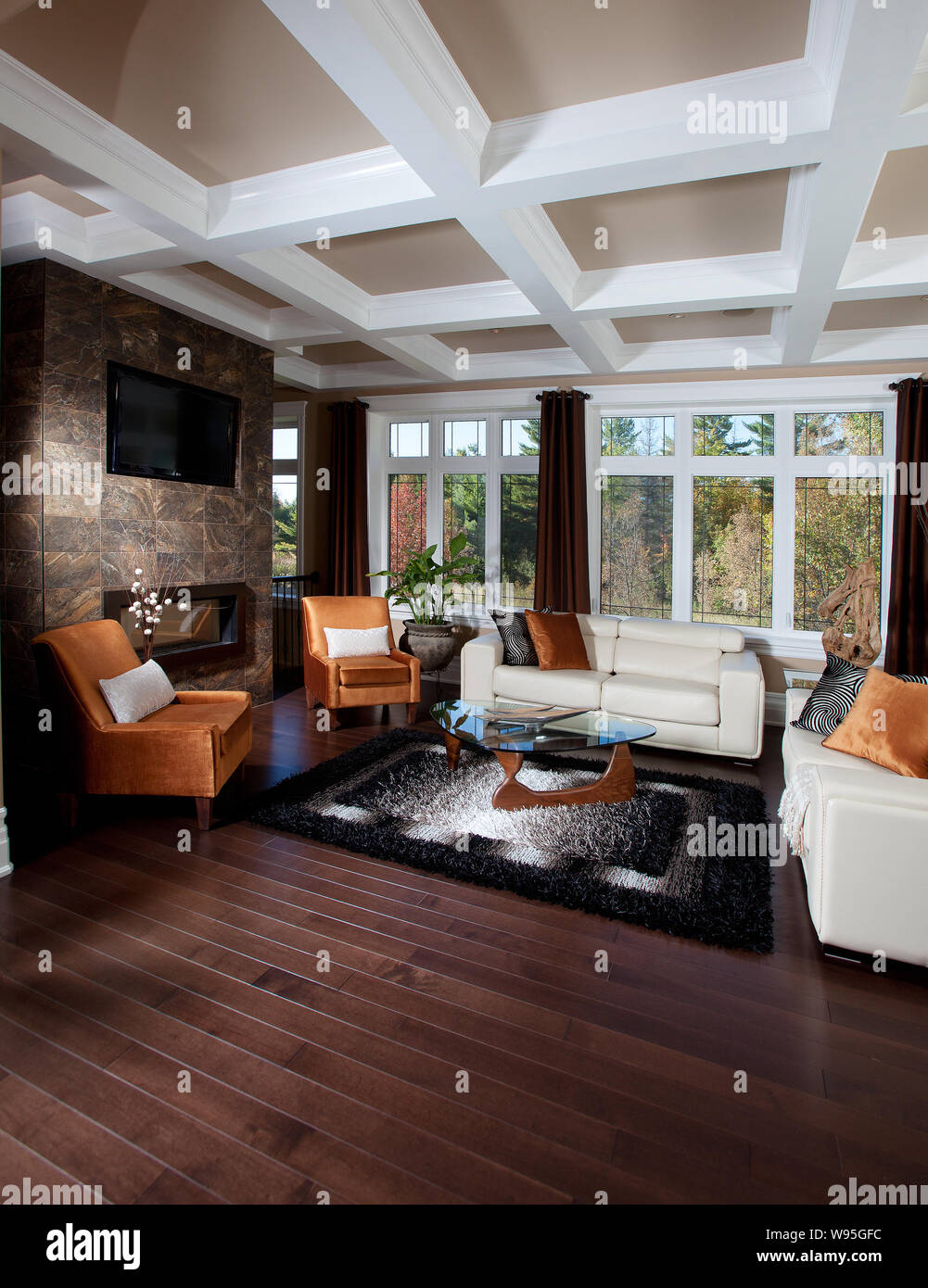 Modern House Interior Stock Photo - Alamy