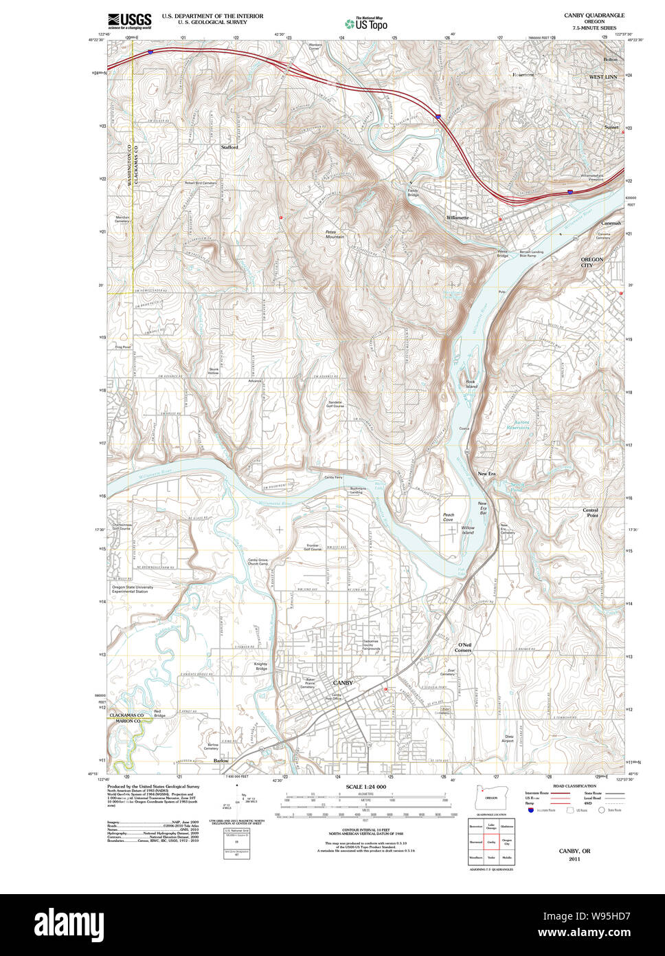 Map of canby Cut Out Stock Images & Pictures Alamy