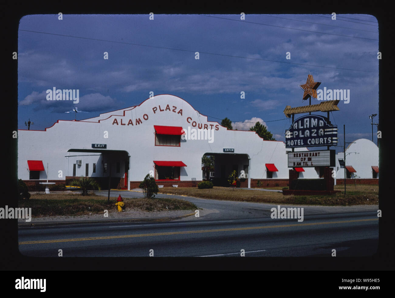 Alamo Plaza Hotel Courts, Savannah, Stock Photo Alamy