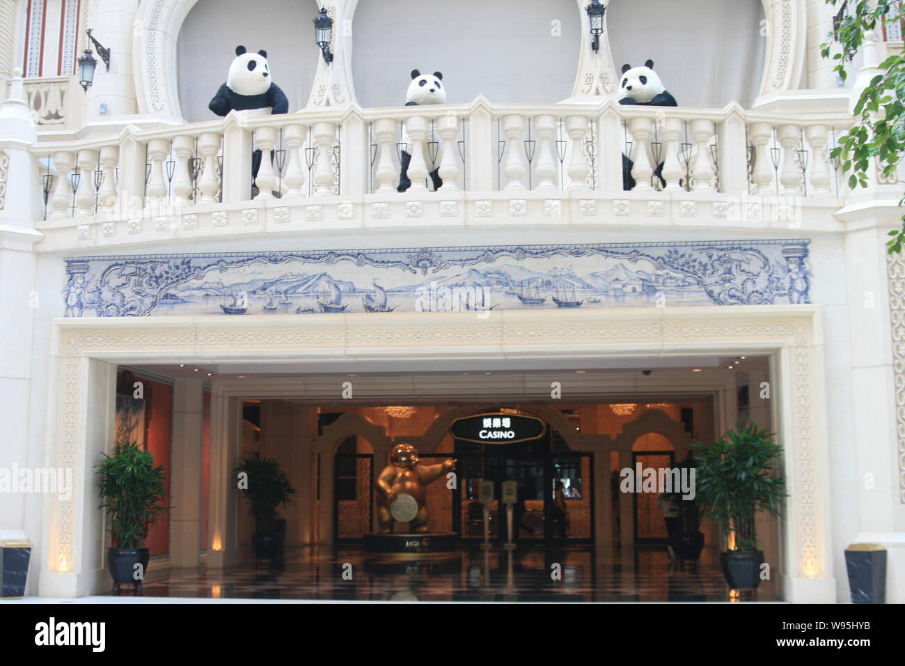 --File--View of a casino owned by MGM Grand Macau in Macau, China, 31 October 2009.   MGM China Holdings Ltd., the Macau venture between Pansy Ho and Stock Photo