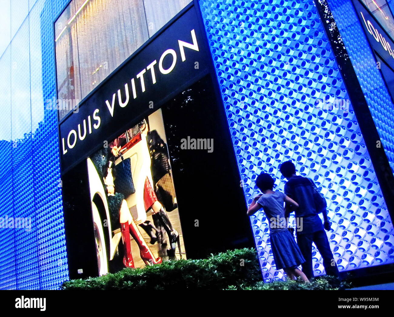 File--View of a Louis Vuitton (LV) store in Shanghai, China, 30