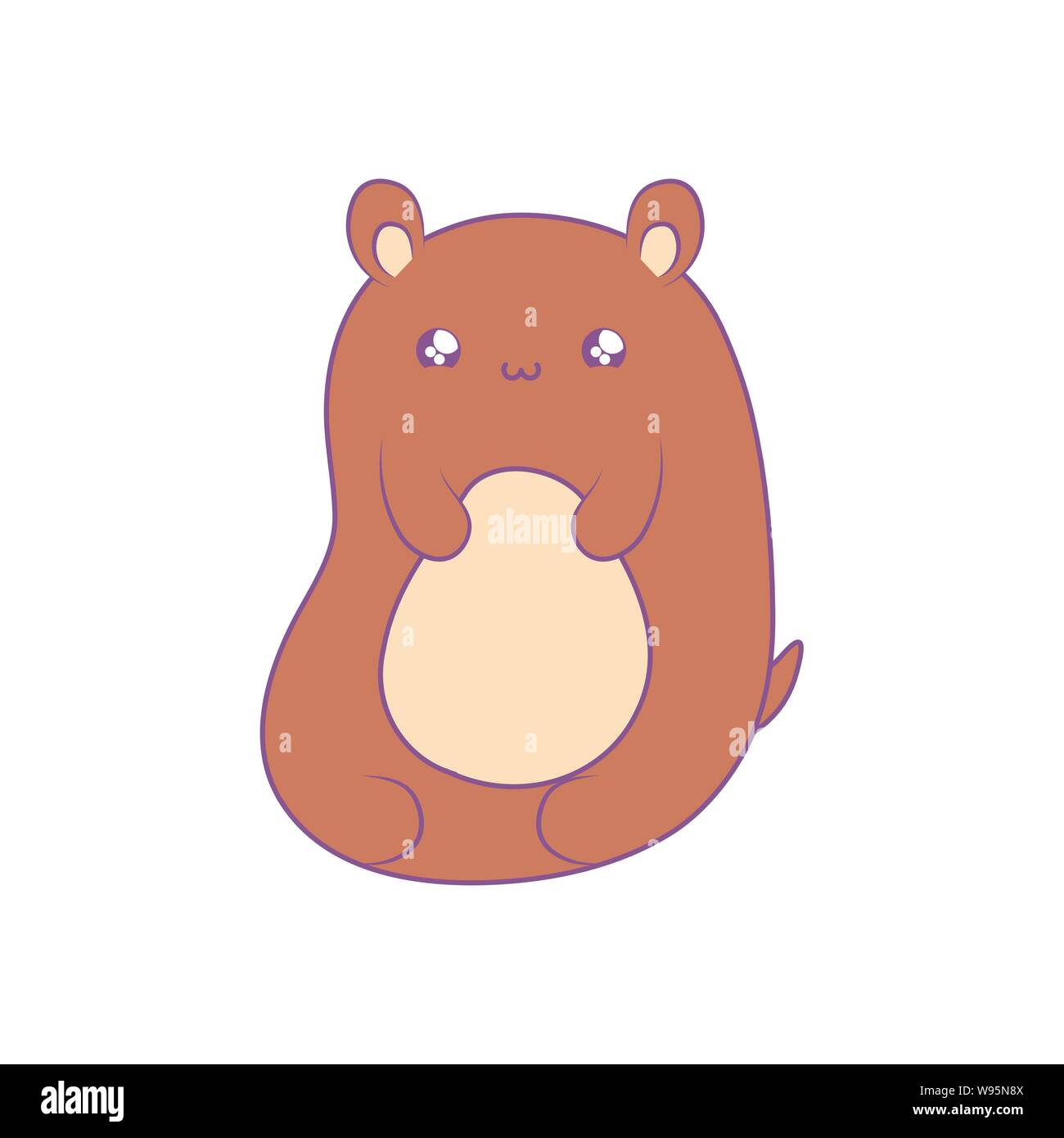 cute bear baby animal kawaii style vector illustration design Stock ...