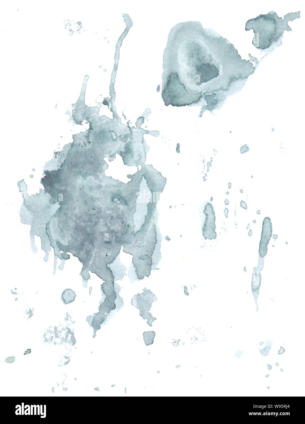 ink splashes Stock Photo