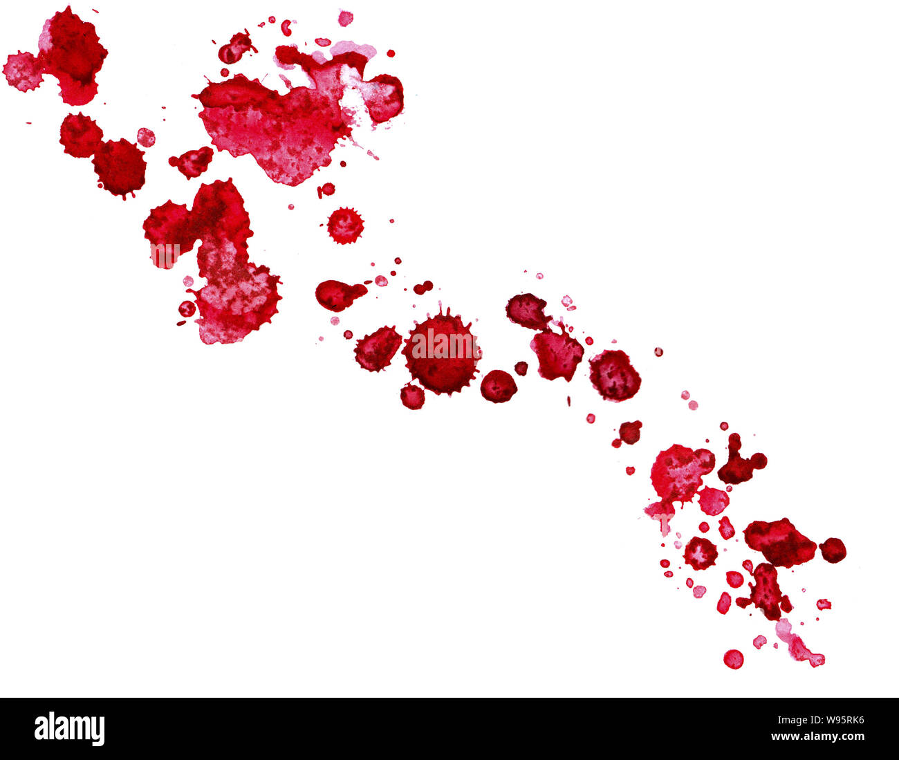 ink splashes Stock Photo
