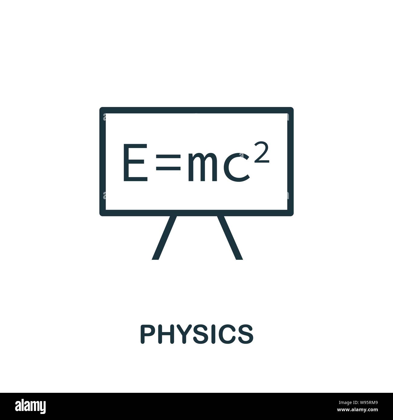 Physics vector icon symbol. Creative sign from education icons