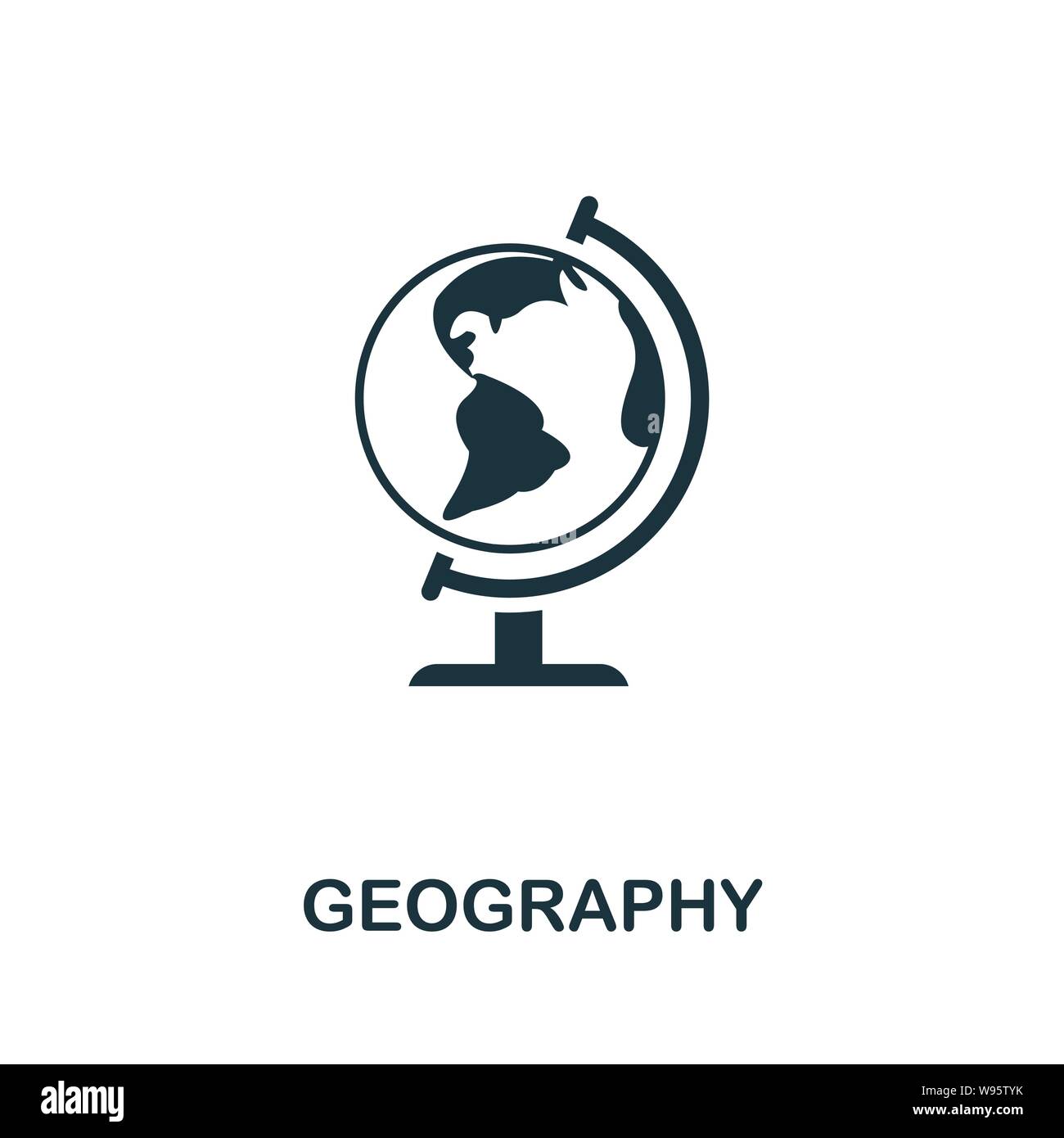 Geography vector icon symbol. Creative sign from education icons