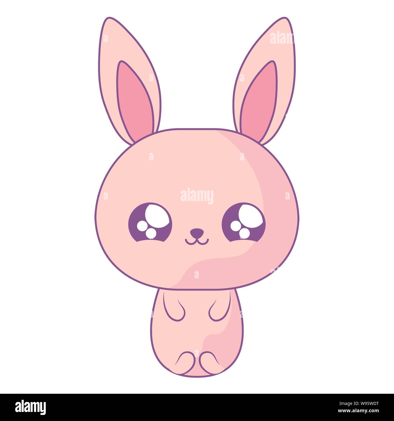 cute rabbit baby animal kawaii style vector illustration design Stock  Vector Image & Art - Alamy