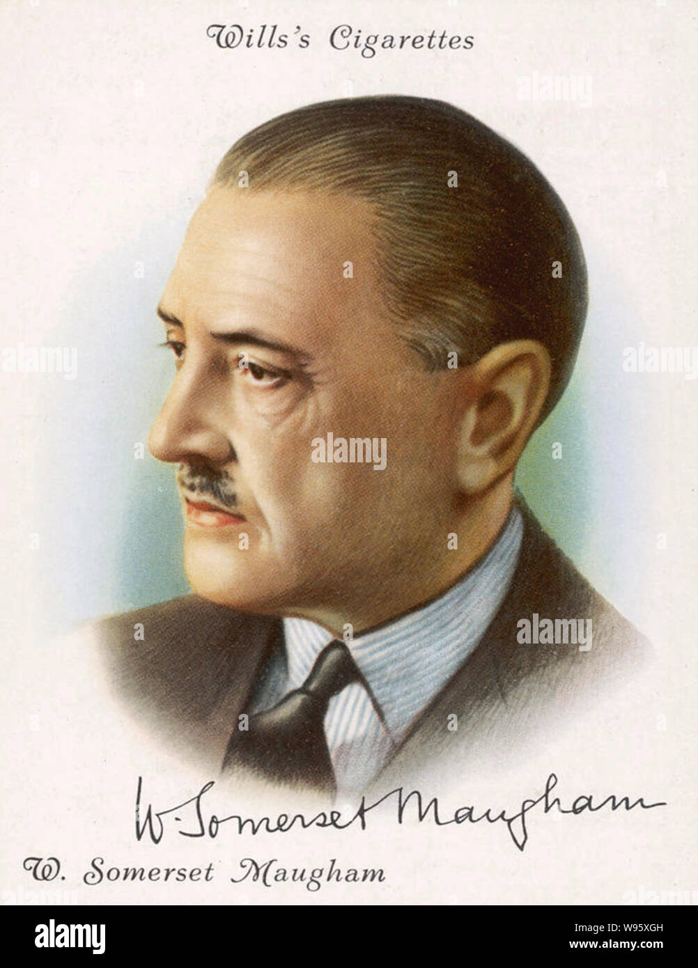 W. SOMERSET MAUGHAM (1874-1965) English, novelist and playwright about 1935 Stock Photo