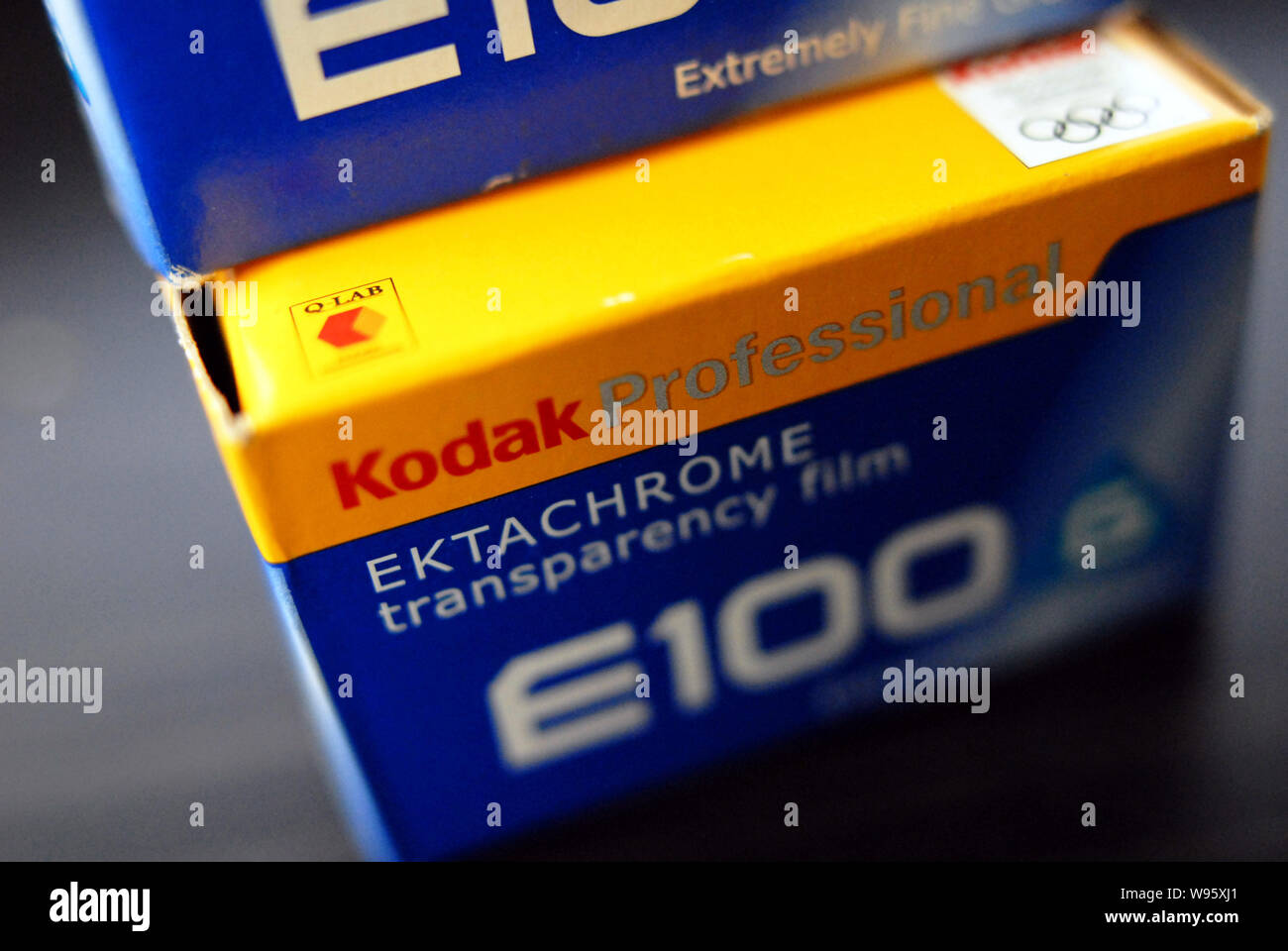 Boxes of Kodak films are pictured in Beijing, China, 19 January 2012.   Eastman Kodak Co filed for bankruptcy protection on Thursday (19 January 2012) Stock Photo