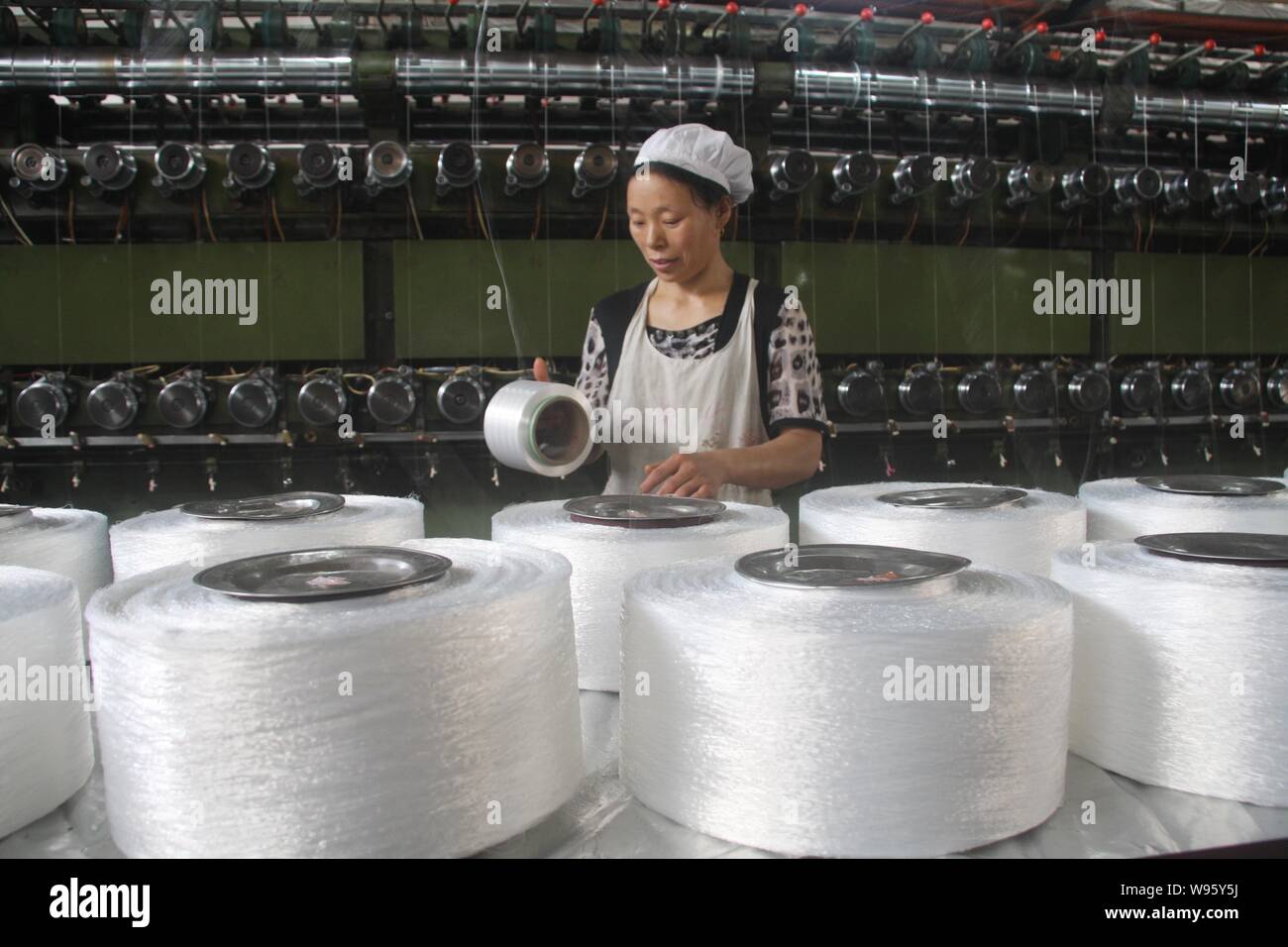 Chemical fiber factory hi-res stock photography and images - Alamy