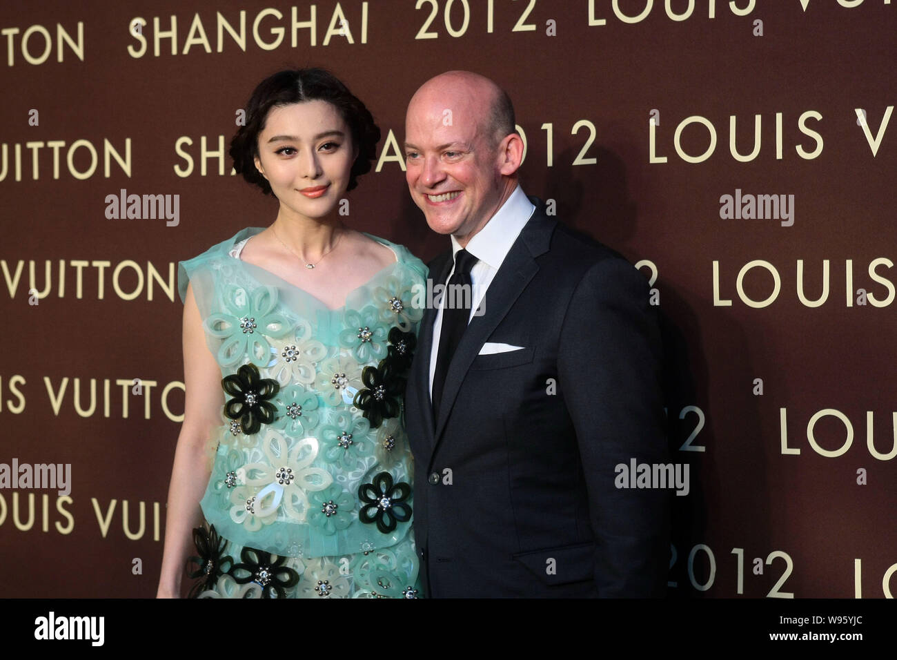 Chinese actress Fan Bingbing and executive vice-president of LV Christopher  Zanardi-Landi attend the Louis Vuitton Maison opening ceremony in Shanghai  Stock Photo - Alamy