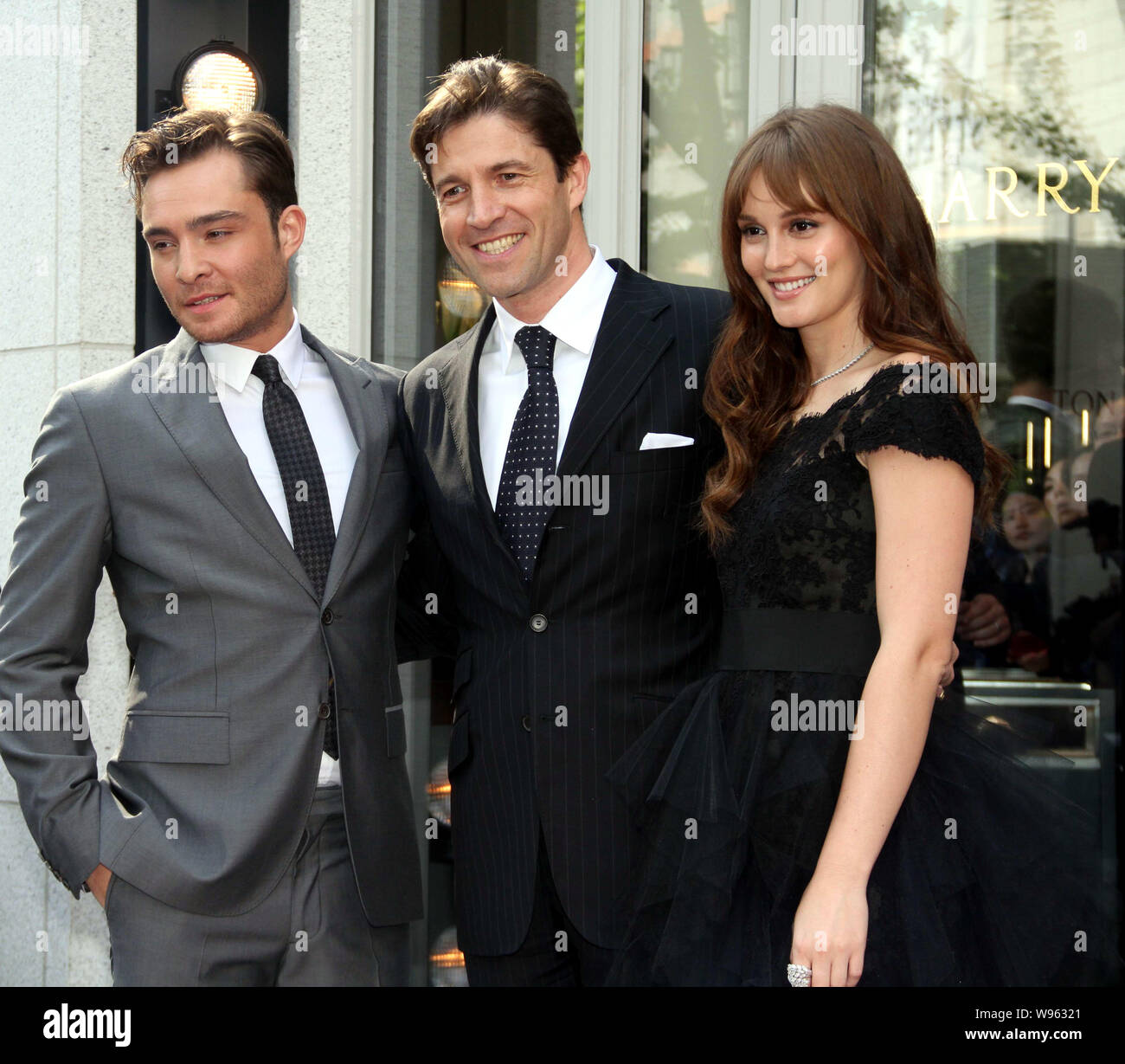 English actor Ed Westwick, left, and U.S. actress Leighton Meester