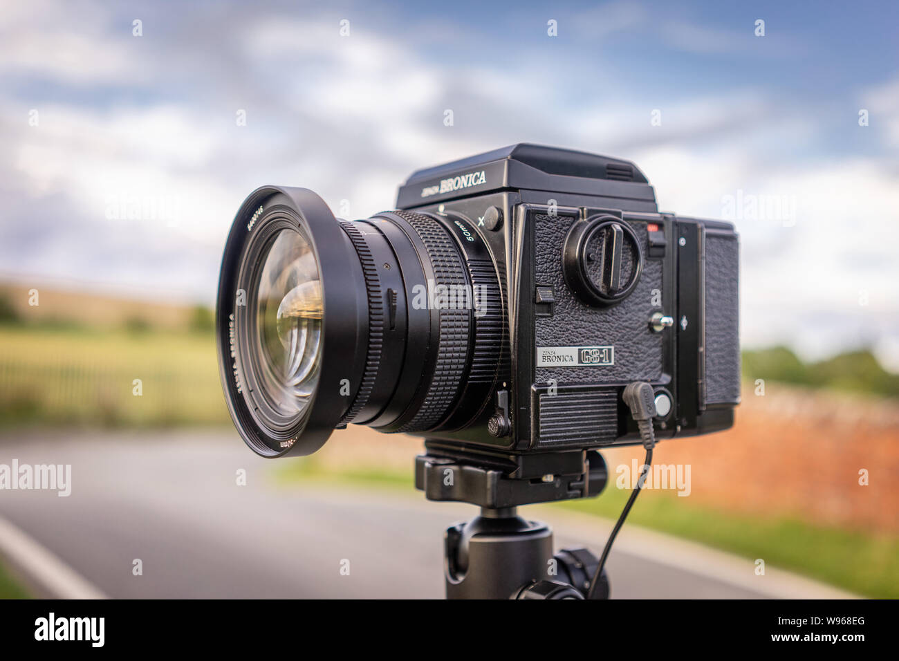 A Zenza Bronica GS-1 medium format analogue film camera Stock Photo