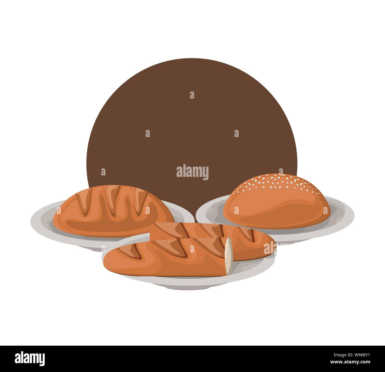 fresh and delicious bakery bread Stock Vector Image & Art - Alamy