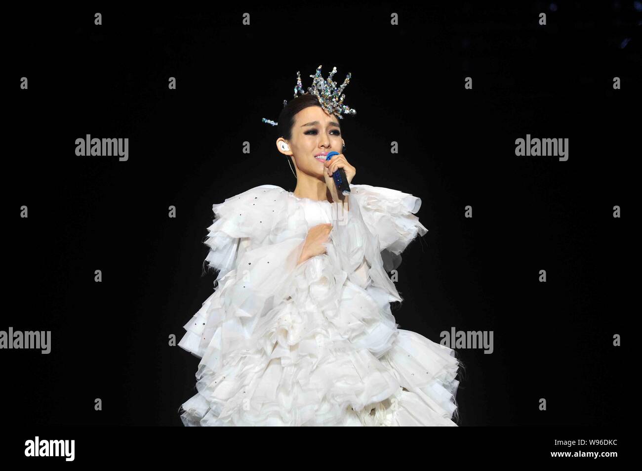 Fan Fan Rapper Taiwanese singer Fan Fan performs during her concert in Guangzhou ...