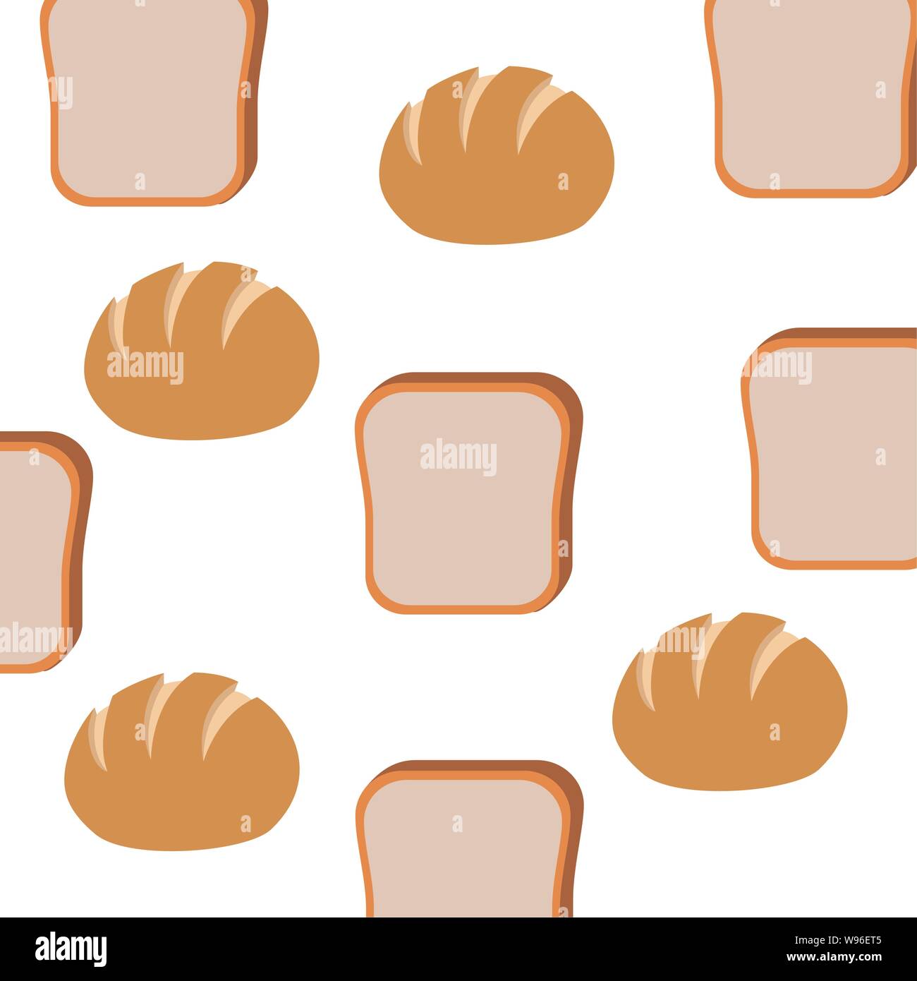 pattern of delicious bakery bread Stock Vector Image & Art - Alamy