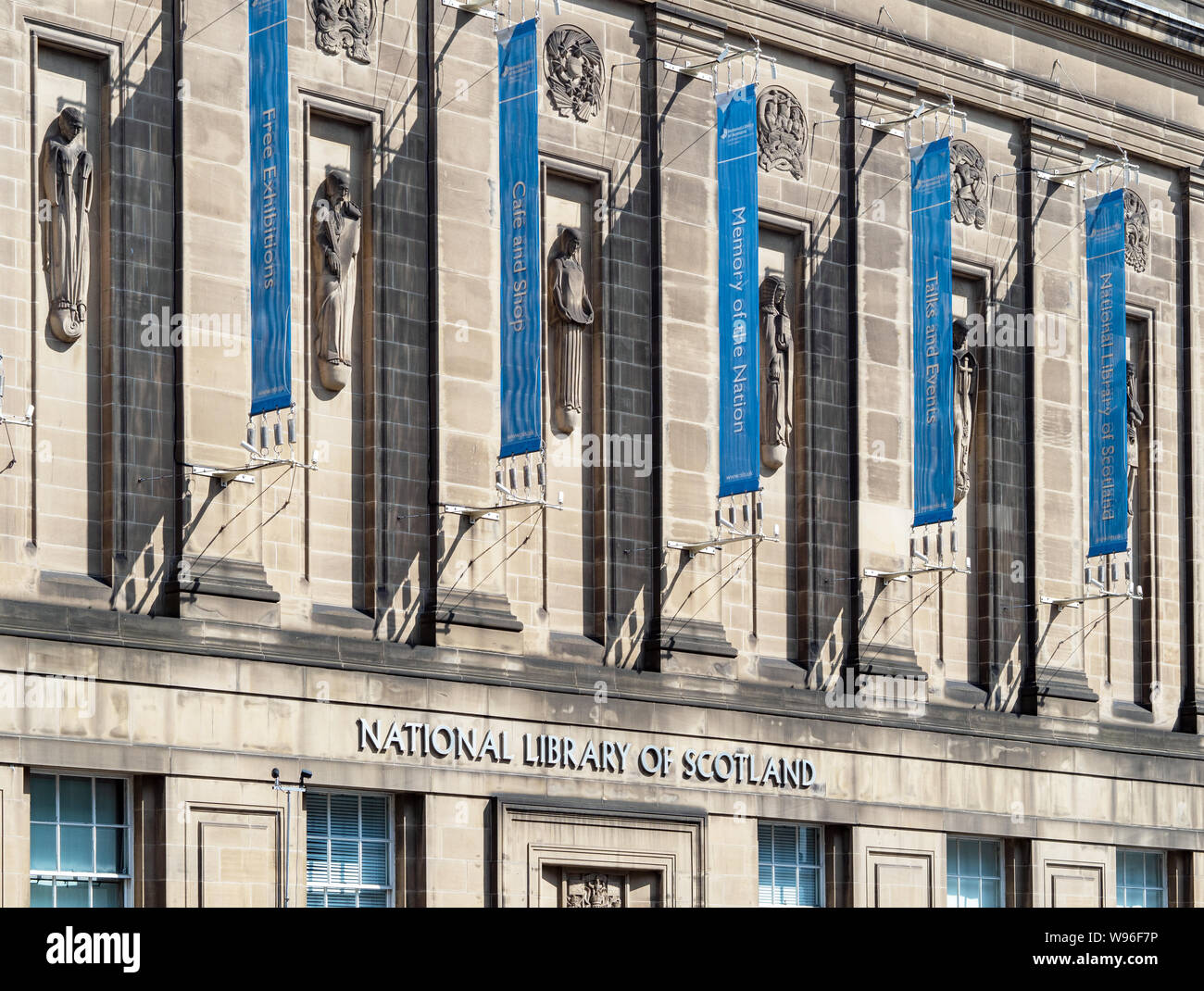 The National Library of Scotland, George IV Bridge, Edinburgh EH1 1EW, UK. Stock Photo