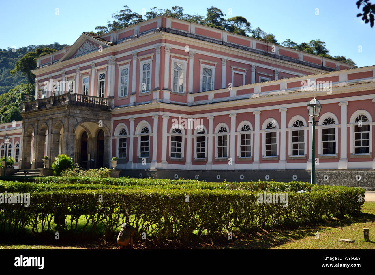 PETROPOLIS, RIO DE JANEIRO, BRAZIL. AUG 08 2019: Imperial museum of Petropolis. Summer residence of brazilian emperor. Stock Photo