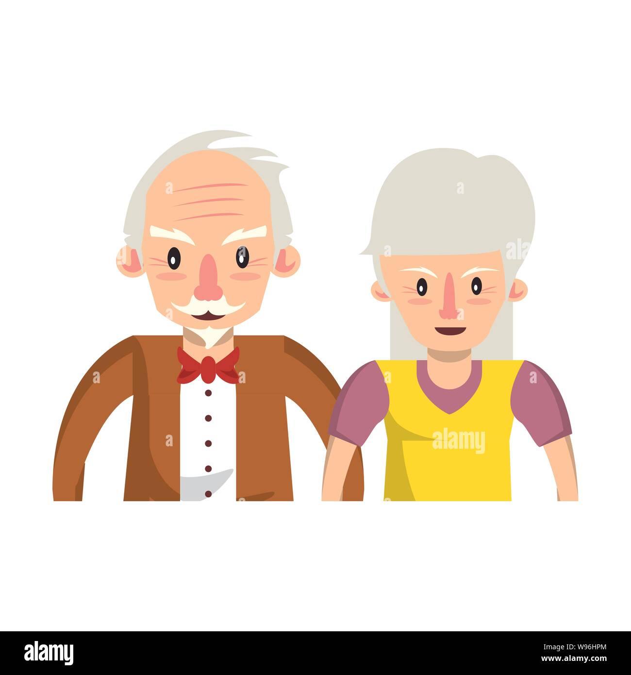 grandparents senior old people cartoon Stock Vector Image & Art - Alamy