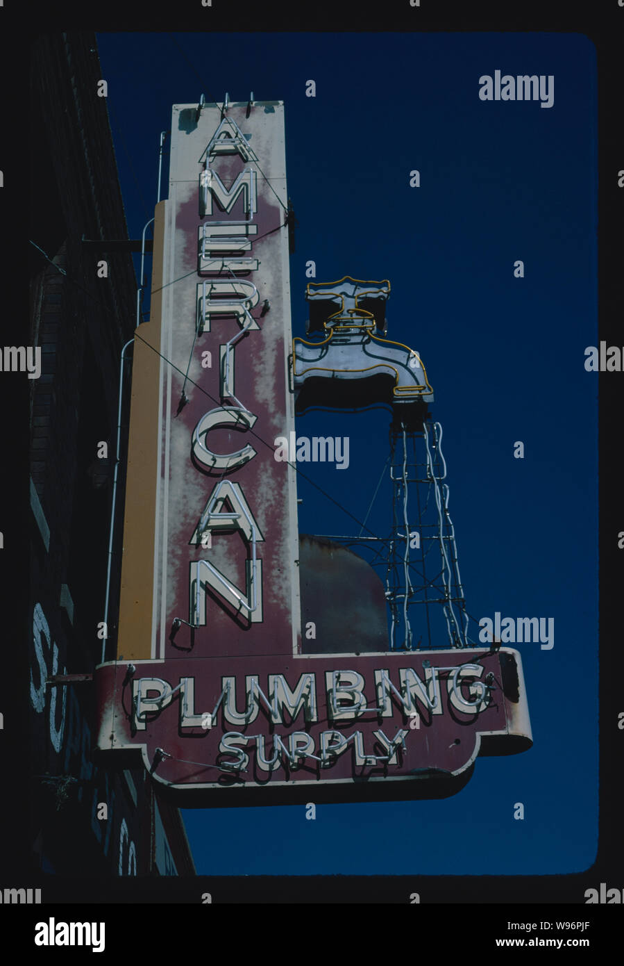 American Plumbing Supply sign, Des Moines, Iowa Stock Photo Alamy