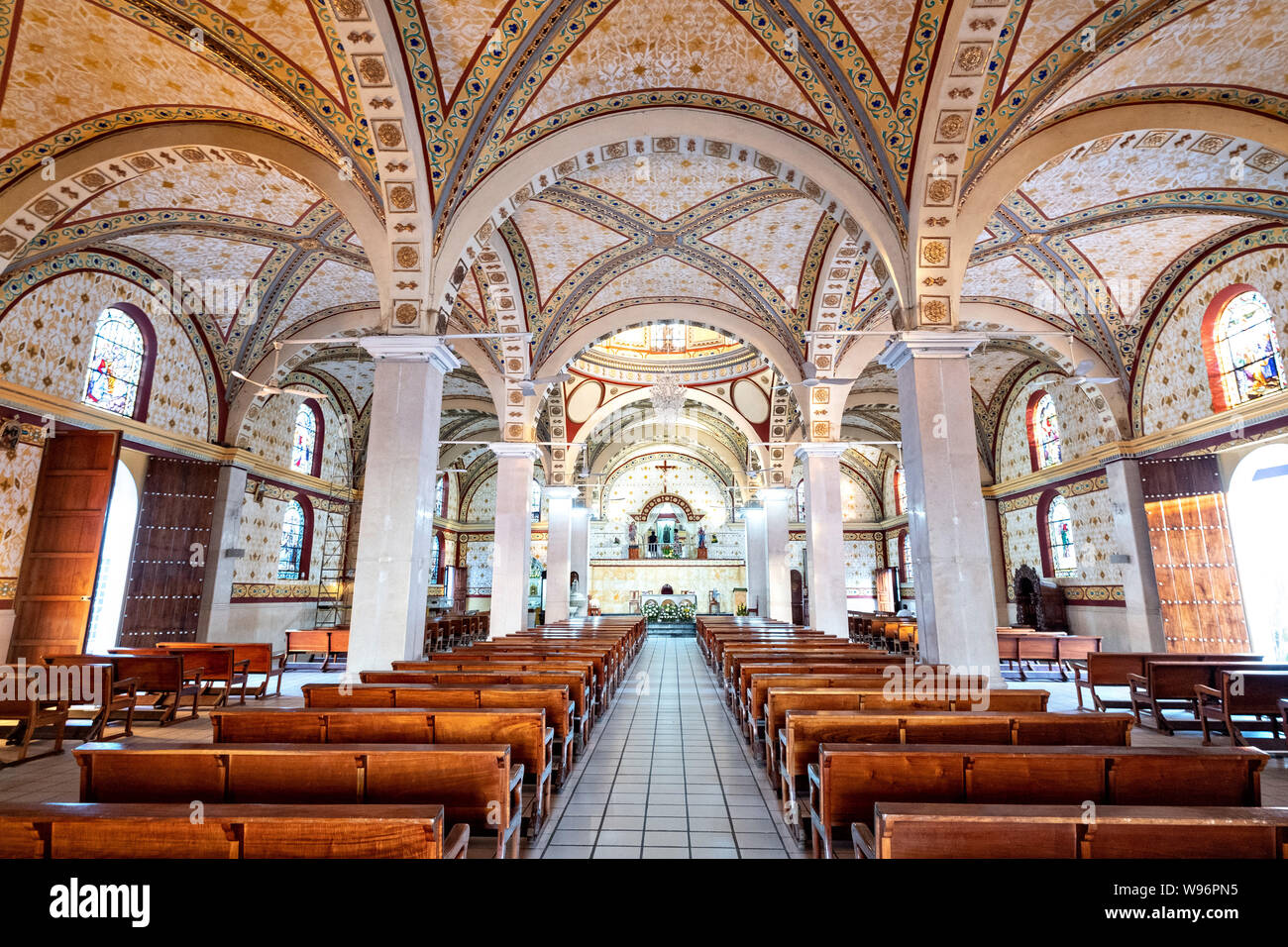 Interior view of the Basilica of Our Lady of Mount Carmel Catholic