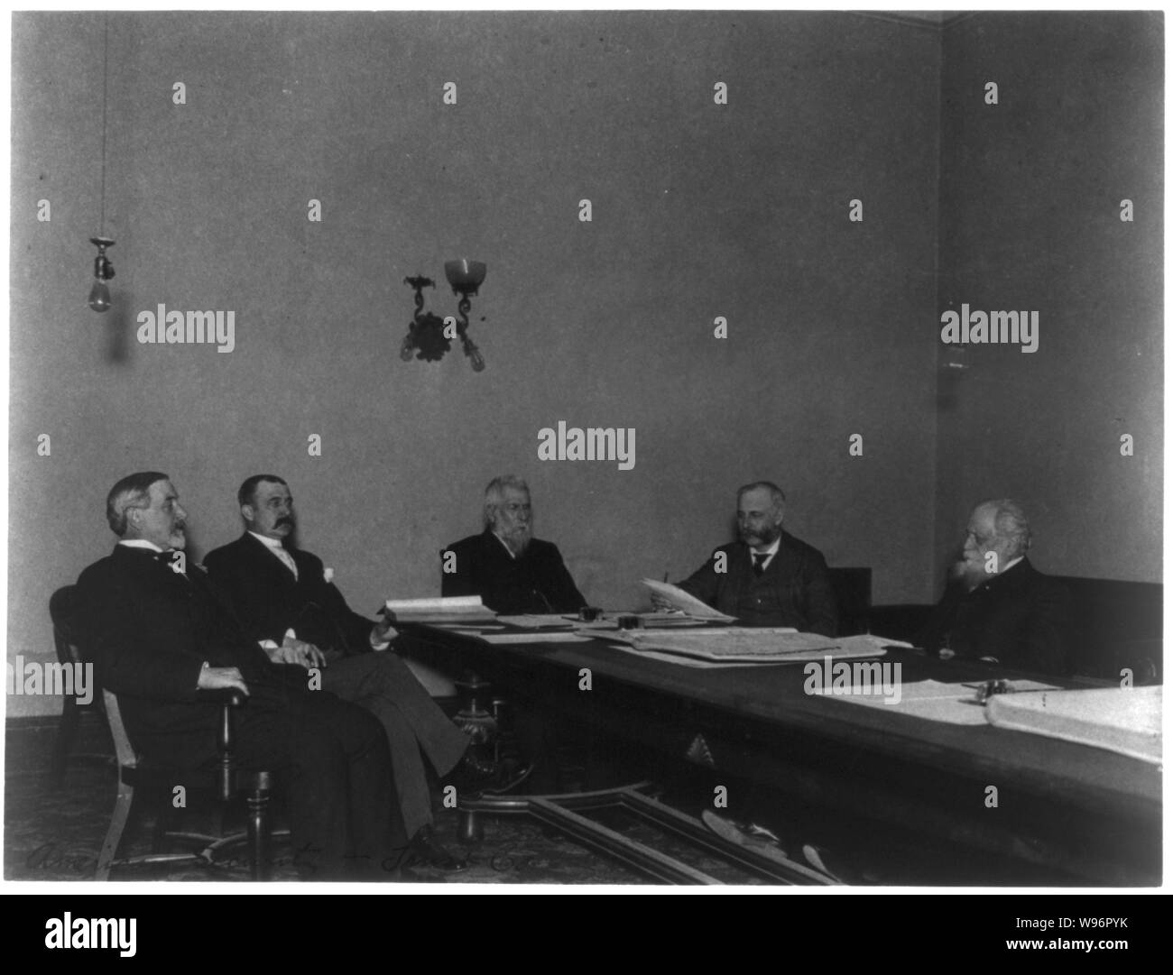 American Security Trust Co., Washington, D.C., 1901 - directors' meeting Stock Photo