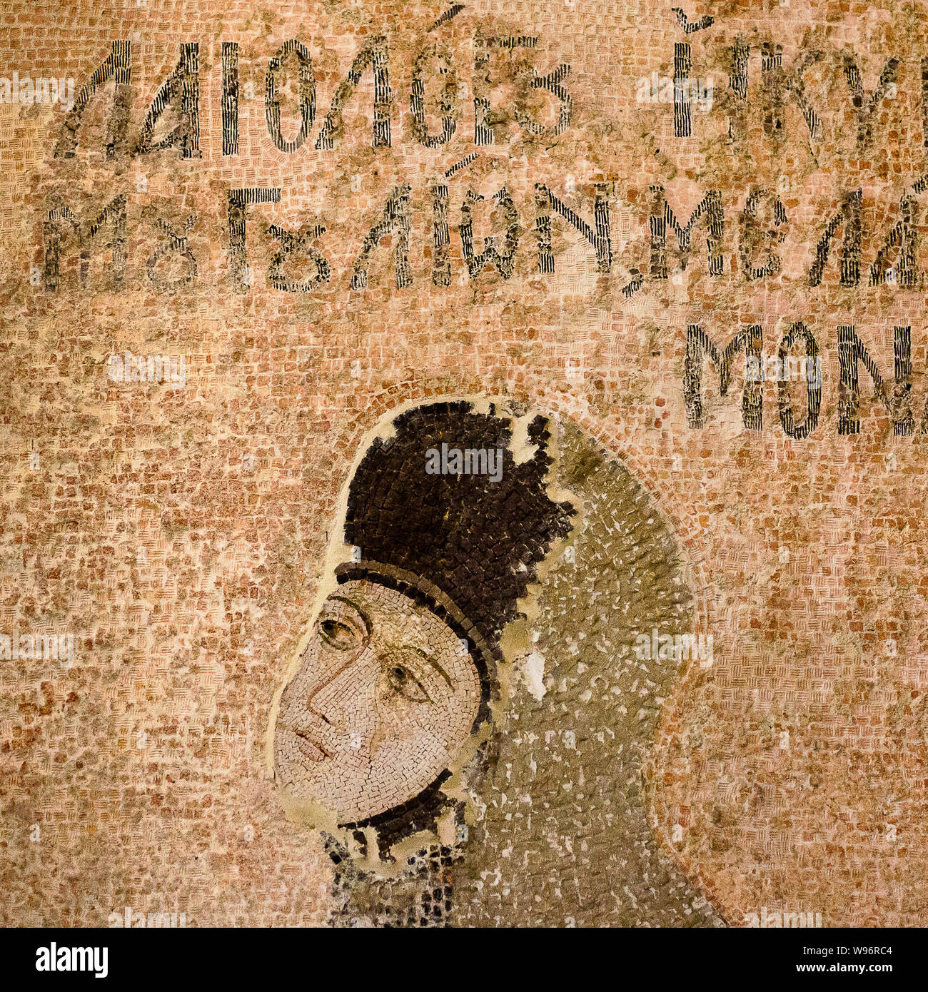 Saint Mary of the Mongols, Mosaic in Chora Church, Istanbul, Oct 11, 2013, Princess Mary Palaeologus. She was sent to Karakoum in 1265 to marry the Mo Stock Photo