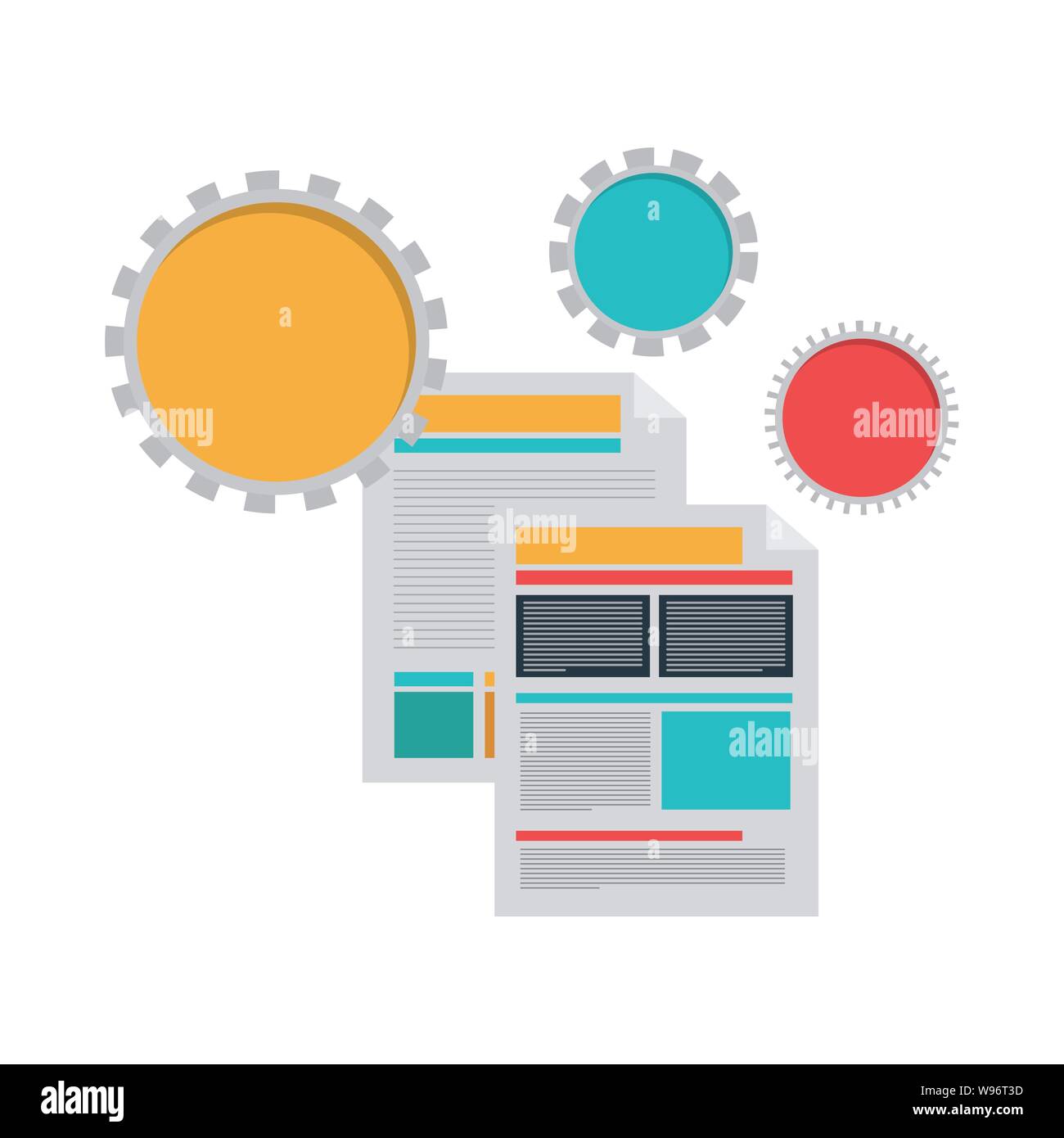 file sheet in white background Stock Vector Image & Art - Alamy