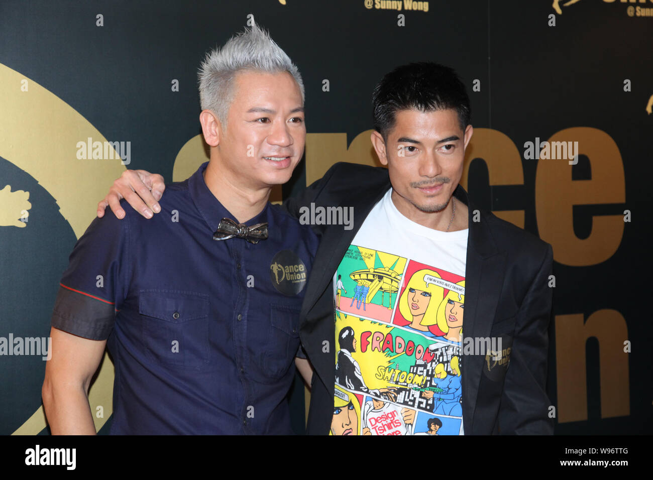 Hong Kong Actor And Singer Aaron Kwok R Poses At The Opening Ceremony Of Dance Union In Hong Kong 5 June 2012 Stock Photo Alamy