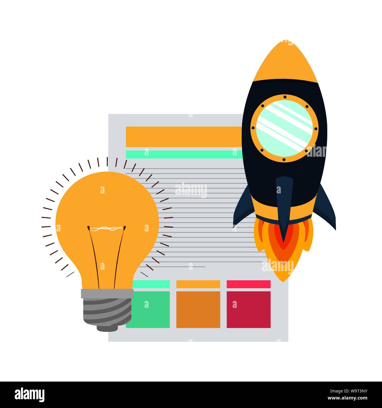 set of icons with space rocket Stock Vector Image & Art - Alamy