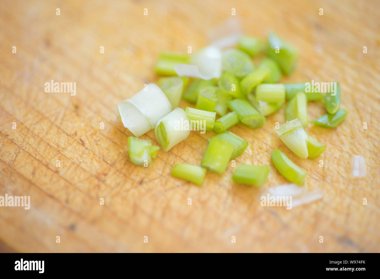 Cut green onion on slicing hi-res stock photography and images - Alamy