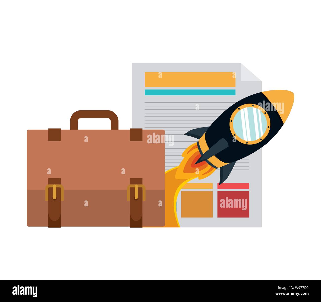 Icons portfolio launch Stock Vector Images - Alamy