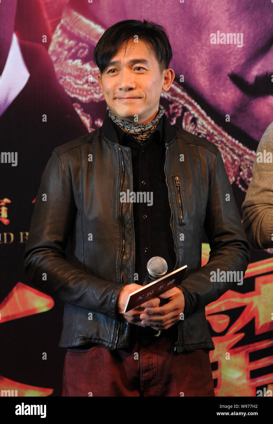 Hong Kong actor Tony Leung Chiu Wai is pictured during the promotional conference for the new movie, The Great Magician, in Shanghai, China, 10 Januar Stock Photo