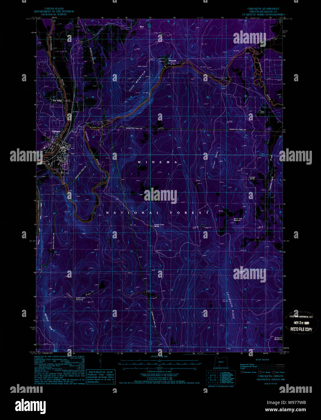 Map of chiloquin hires stock photography and images Alamy