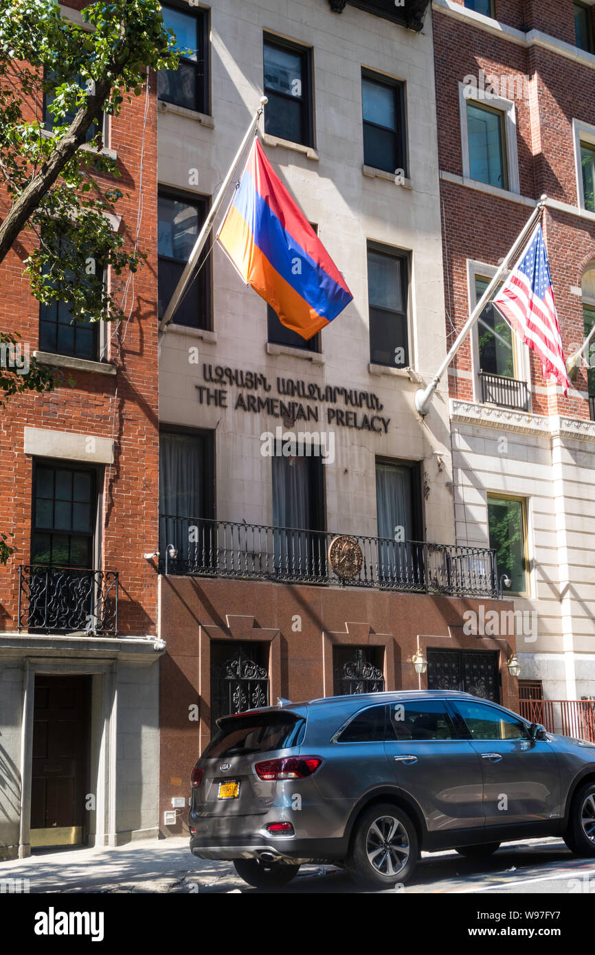 Murray Hill is a neighborhood of brownstones in New York City, USA Stock Photo