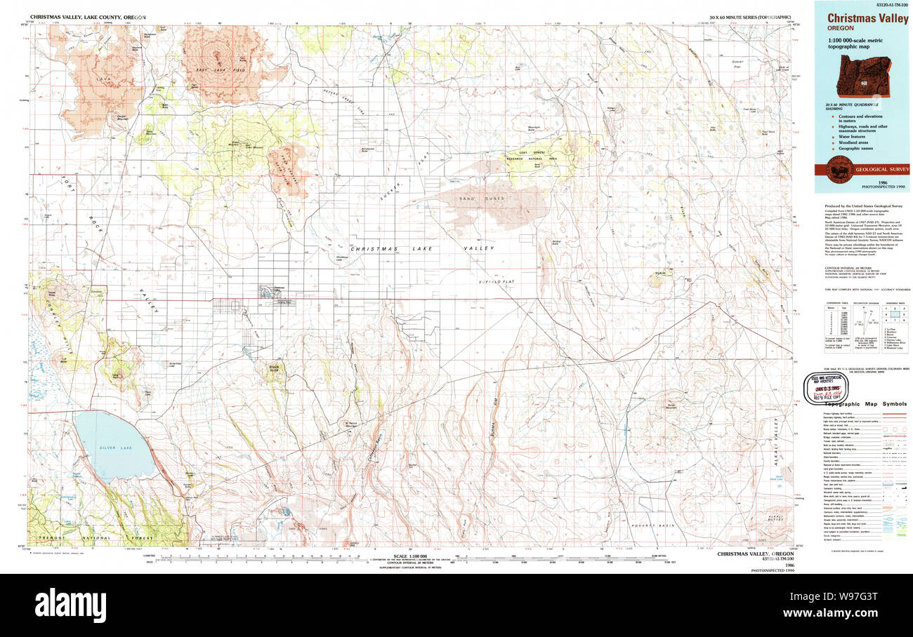 Christmas Valley Oregon Map Christmas Valley Oregon Cut Out Stock Images & Pictures - Alamy