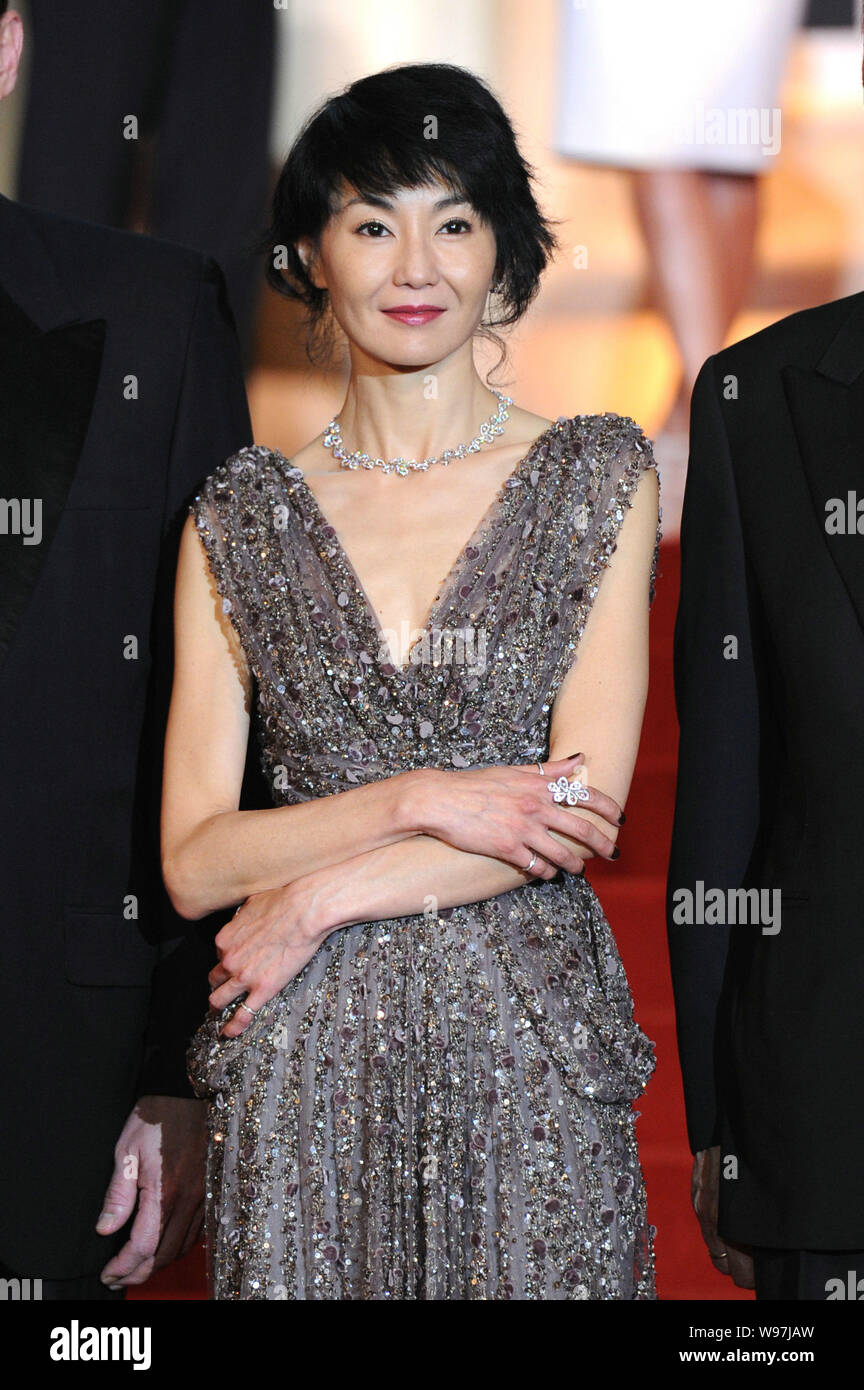 Hong Kong actress Maggie Cheung attends a ceremony for the launch of the  new Princesse Grace de Monaco jewelry collection of Montblanc at the  Montbanc Stock Photo - Alamy