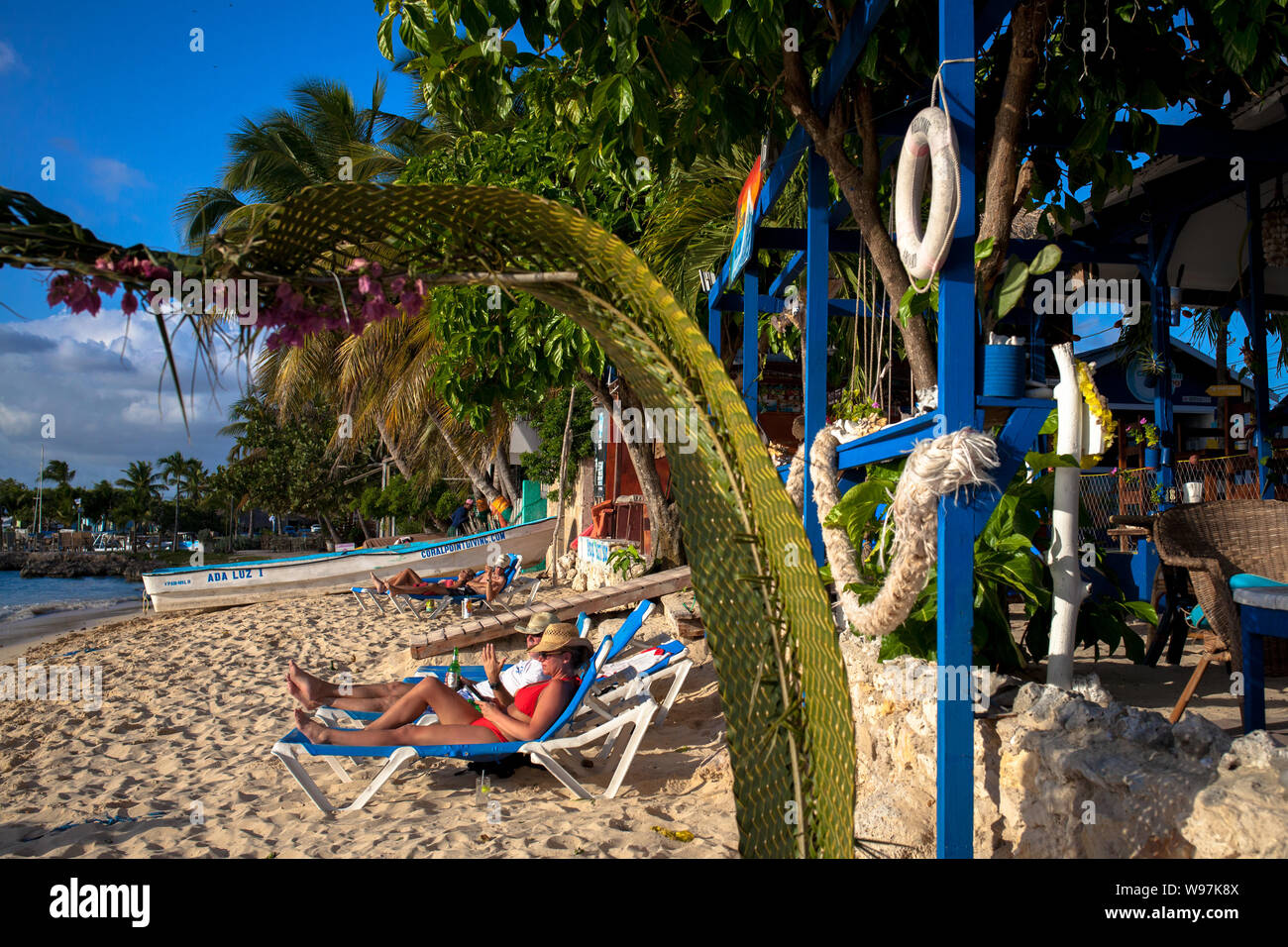 Bayahibe front shore, La Romana - Dominican Republic Stock Photo