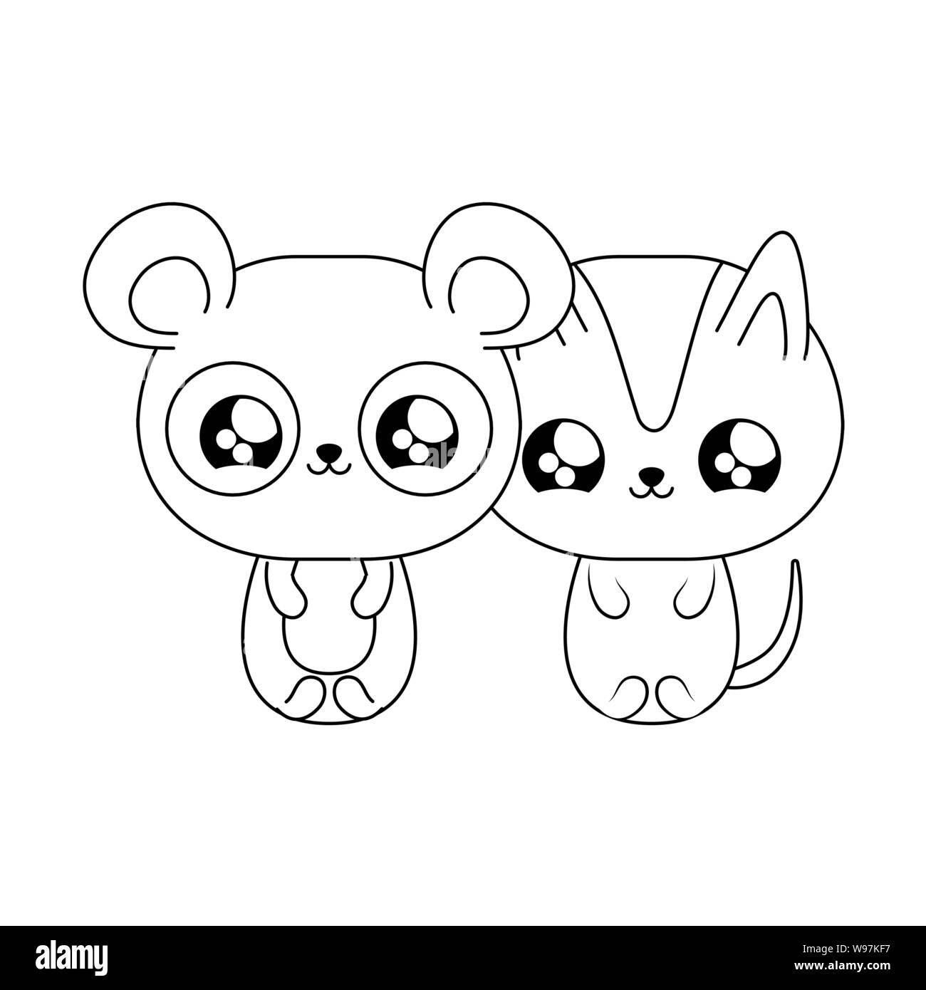 cute cat with panda bear baby animals kawaii style vector illustration design Stock Vector Image & Art - Alamy cute cat with panda bear baby animals kawaii style vector illustration design Stock Vector Image & Art - Alamy