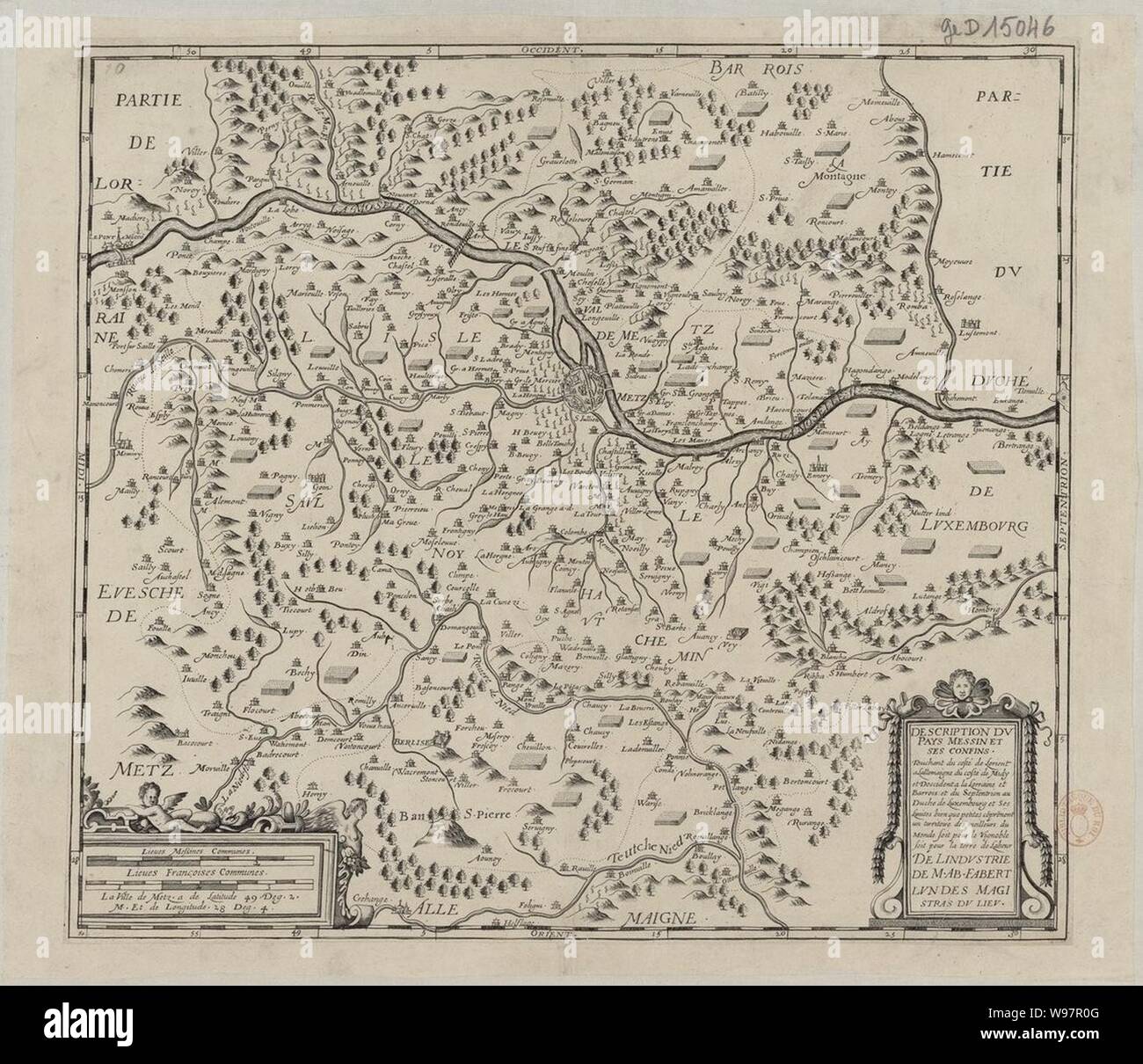 Description du Pays Messin et ses confins 1640 Stock Photo Alamy