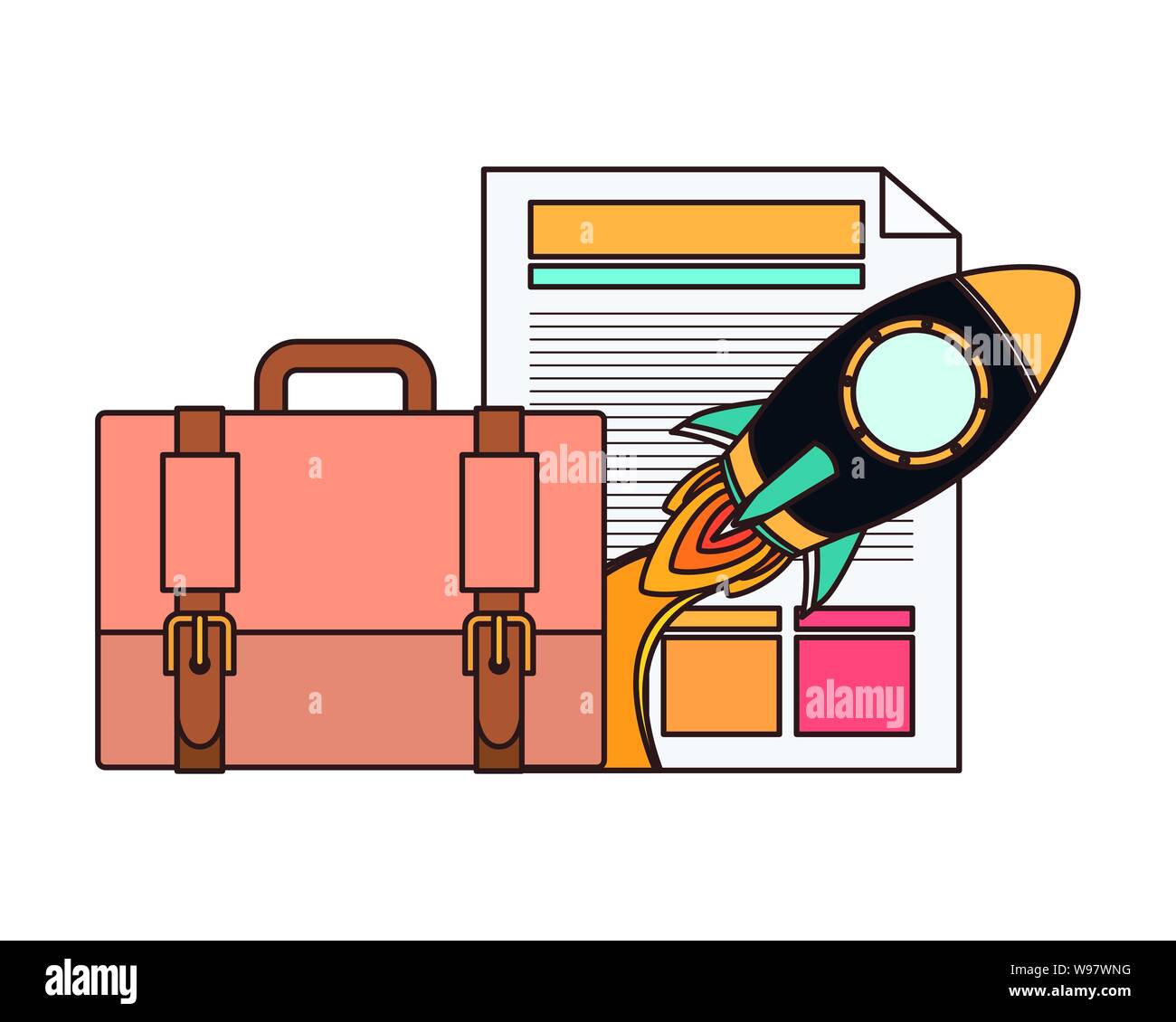 Rocket start up icons Cut Out Stock Images & Pictures - Alamy