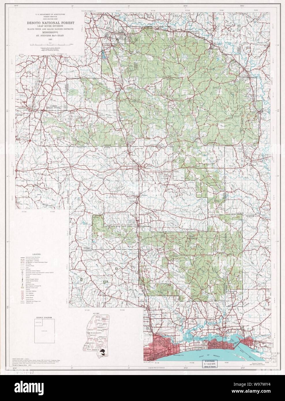 Desoto National Forest, Leaf River Division, Black Creek and Biloxi Ranger Districts