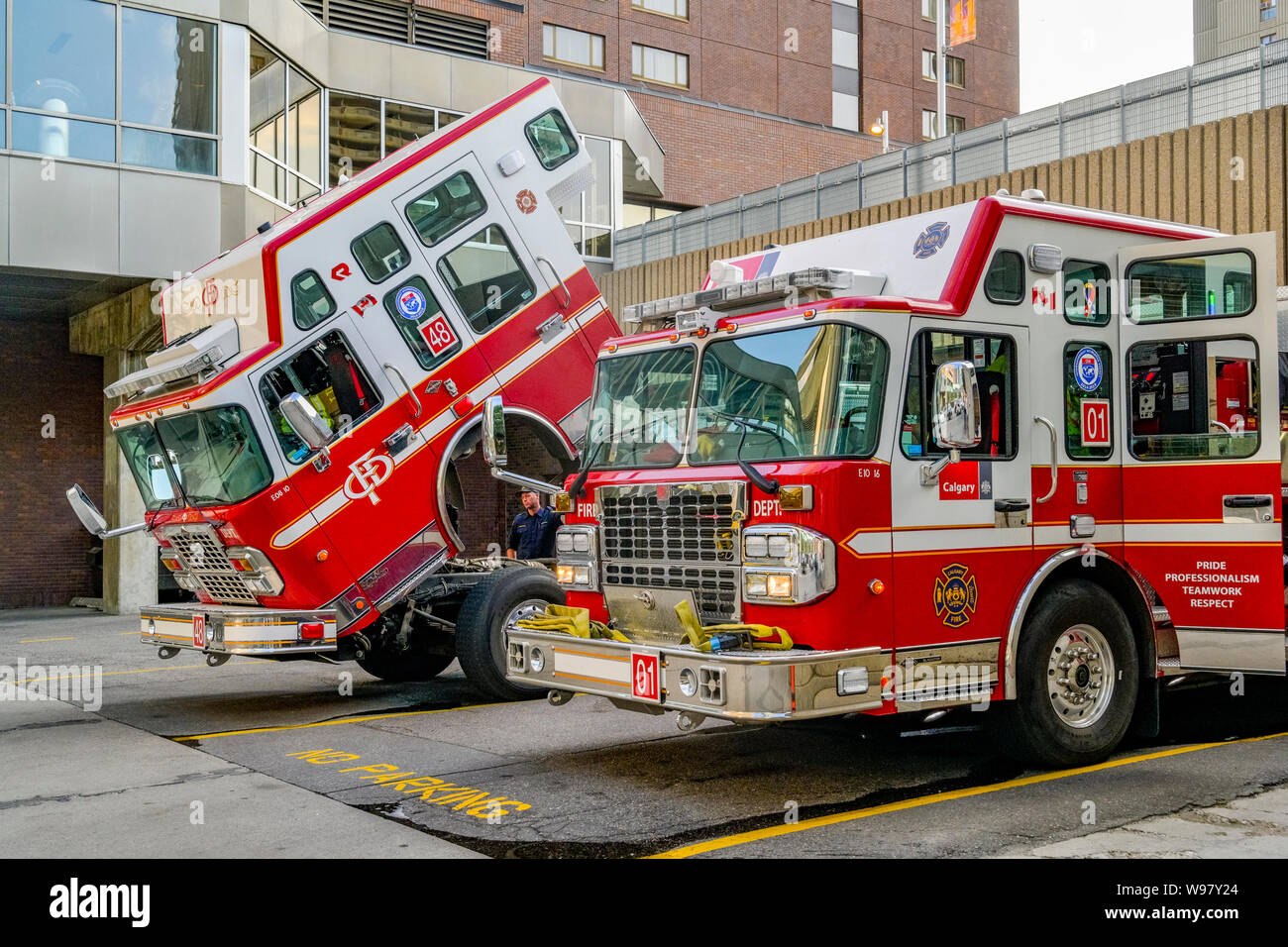 Fire Trucks, Calgary, Alberta, Canada Stock Photo Alamy Fire Trucks, Calgary, Alberta, Canada Stock Photo Alamy