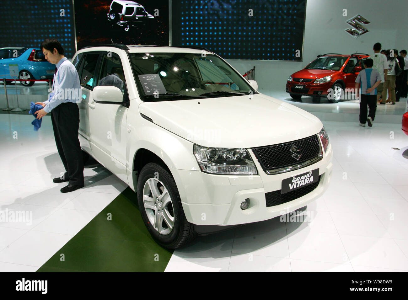 --FILE--A Suzuki Grand Vitara is seen on display at the 12th Shanghai International Automobile Industry Exhibition, known as Auto Shanghai 2007, in Sh Stock Photo