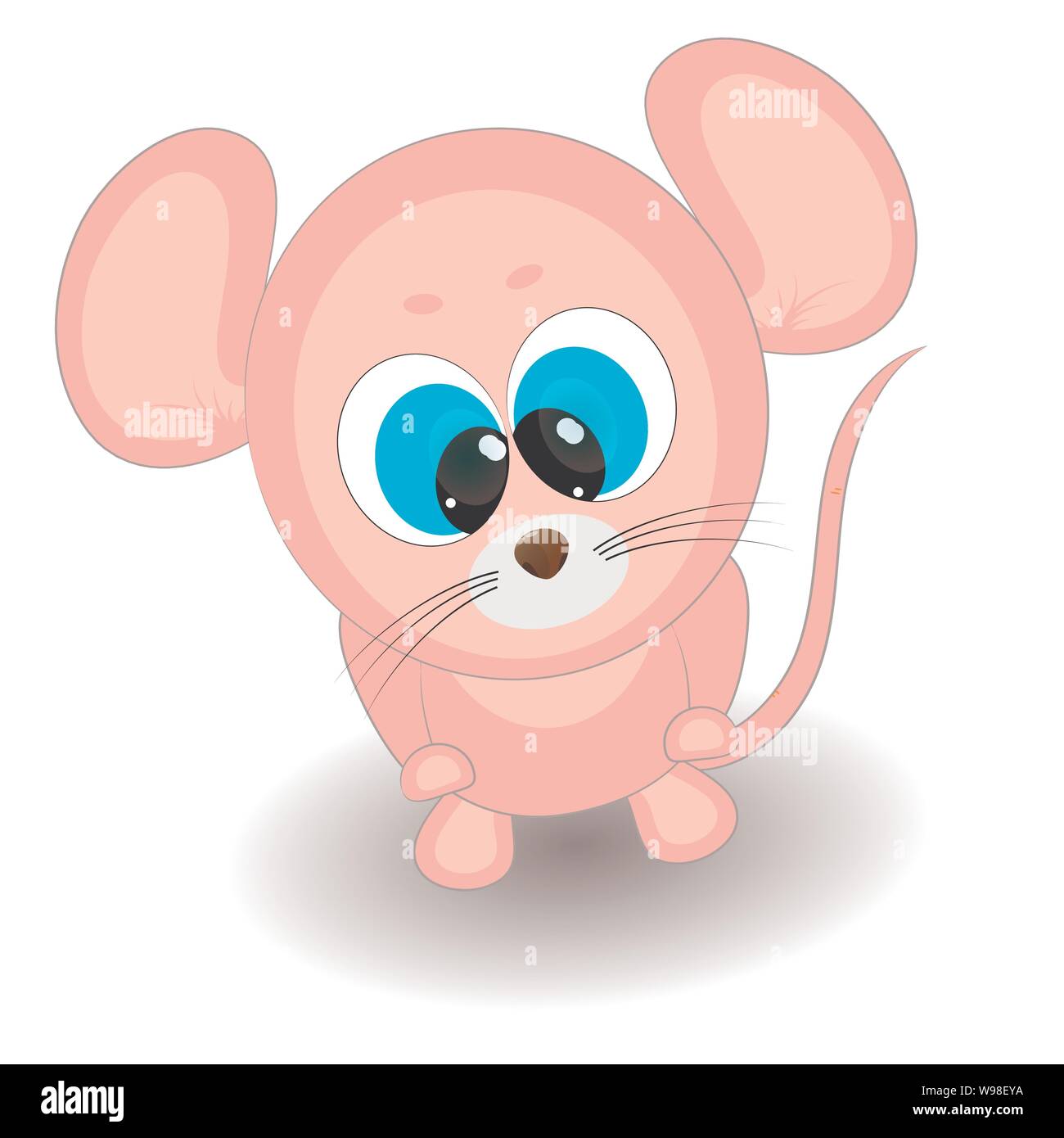 Cute little mouse. cartoon comic vector illustration Stock Vector Image &  Art - Alamy